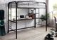 Furniture of America® Opal Black Twin Loft Bed with Storage-1