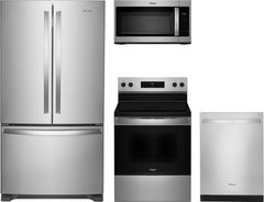 Whirlpool® 4 Piece Stainless Steel Kitchen Package