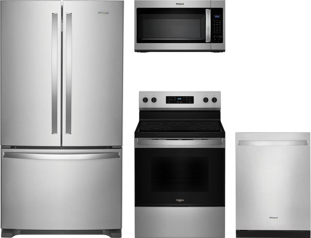 Whirlpool® 4 Piece Stainless Steel Kitchen Package-0