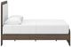 Signature Design by Ashley® Mazilar Brown/White Queen Upholstered Panel Bed-2