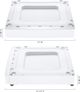 LG 27" W x 6" H White Pedestal-4