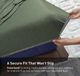 BEDGEAR® Flannel Performance® 4-Piece Forest Green Split King/Split California King Sheet Set-3