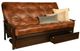 Kodiak Furniture Monterey Oregon Trail Saddle/Espresso Queen Storage Futon with Mattress-0