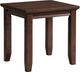 Elements International Chatham Cherry End Table-0
