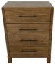 International Furniture Direct Merida Stained Brown Chest-4