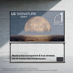 LG Signature 77'' 4K Ultra HD OLED T Smart TV with True Wireless Video & Audio Transfer