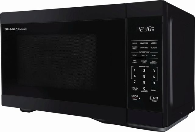 Sharp® Carousel® 1.1 Cu. Ft. Black Countertop Microwave-2