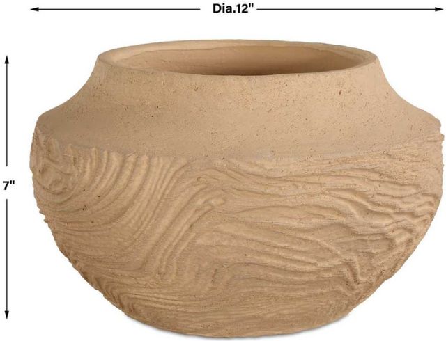 Uttermost® Sandstone Flow Brown Small Vase-2