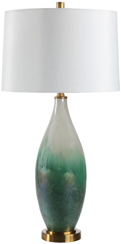 Renwil® Everren Wave Green Table Lamp-0
