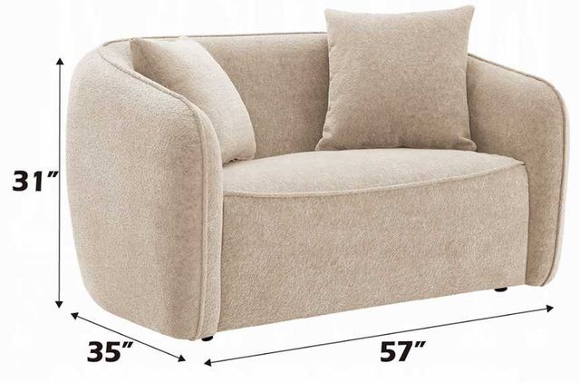 ACME Furniture Keith Beige Loveseat-2
