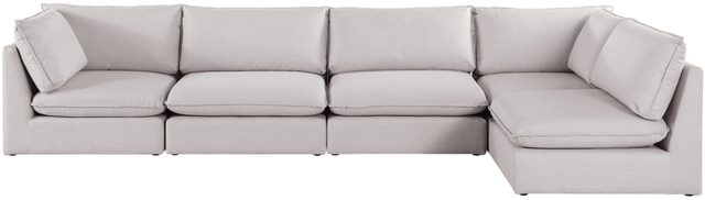 Meridian Furniture Mackenzie 5-Piece Beige Modular Sectional Set-1
