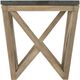 Riverside Furniture Hawkins Bluestone Side Table with Antique Oak Base-2