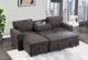 Global Furniture USA U0203 Dark Gray Reversible Pull-Out Sofa Bed -5