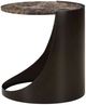 Uttermost® Welling Chocolate Brown Side Table with Black Base-4