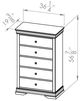 Vokes Furniture Louis Rustique Brown Chest-2