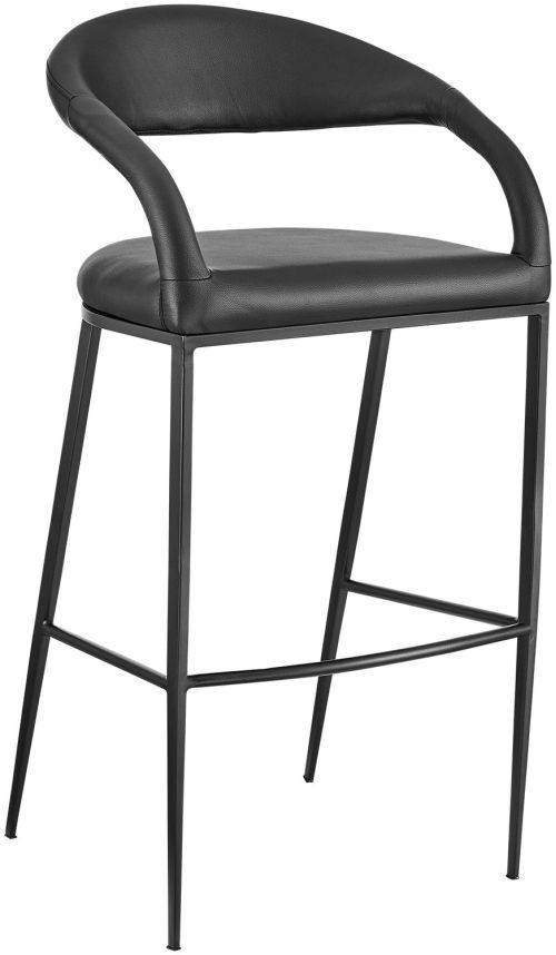 Armen Living Ramona Black Bar Stool-0