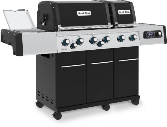 Broil King® Regal™ Q 690 Pro 6-Burner Black Freestanding Natural Gas Grill-2