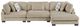 Homelegance® Tinley 3-Piece Brown Modular Sectional and Chaise-3
