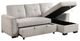 Homelegance® Convene 2-Piece Light Gray Sectional with Reversible Chaise and Pull-out Bed-5