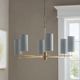 Olliix by Hampton Hill Grey/Gold Conrad Chandelier-1