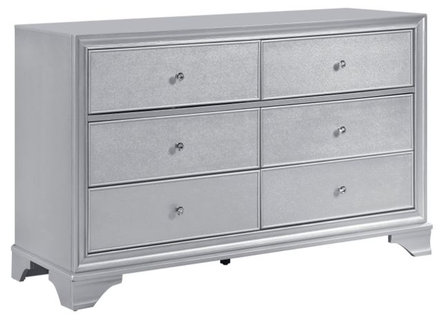 Homelegance® Anatole 4-Piece Silver Queen Bedroom Set-3