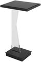 Uttermost® Angle Black Mirror Top Accent Table with Clear Base-0
