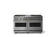 Viking® 5 Series 60" Stainless Steel Pro Style Dual Fuel (LP) Range with Brushed Brass Trim-0