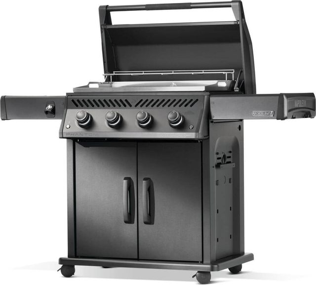 Napoleon Rogue® PRO Phantom 61'' Matte Black Freestanding Liquid Propane Griddle with Rust-Resistant Stainless Steel Cooktop-3