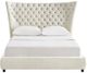 TOV Furniture Sassy Cream Velvet Queen Bed-2