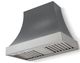 La Cornue CornuFé Cascade 44" Graphite Wall Mounted Range Hood with Satin Chrome Trim-0
