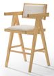 VIG Furniture Modrest Fern 2-Piece Beige Counter Stool Set-1