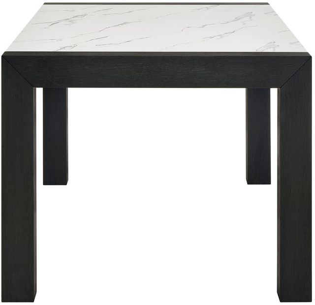 Crown Mark Jules White Dining Table with Charcoal Base-3