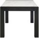 Crown Mark Jules White Dining Table with Charcoal Base-3