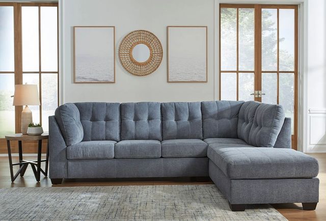 Signature Design by Ashley® Marelton 2-Piece Denim Right-Arm Facing Sectional and Chaise-2