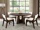 International Furniture Direct Zaphiro 2-Piece Brown/White Upholstered Dining Side Chair Set-1