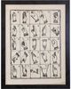 StyleCraft Vintage Sign Language Alphabet Black/Gray Wall Art-0