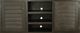 American Heartland Manufacturing Rustic Antique Black Quaint Shutter TV Stand-1