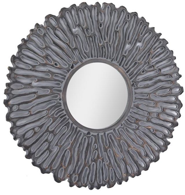 Deco Marche Gray Starburst Wall Mirror-1