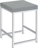 Coaster® Umbridge Chrome/Light Gray Vanity Stool-0