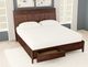 A-America® Ralston Dark Amber Queen Storage Panel Bed-3