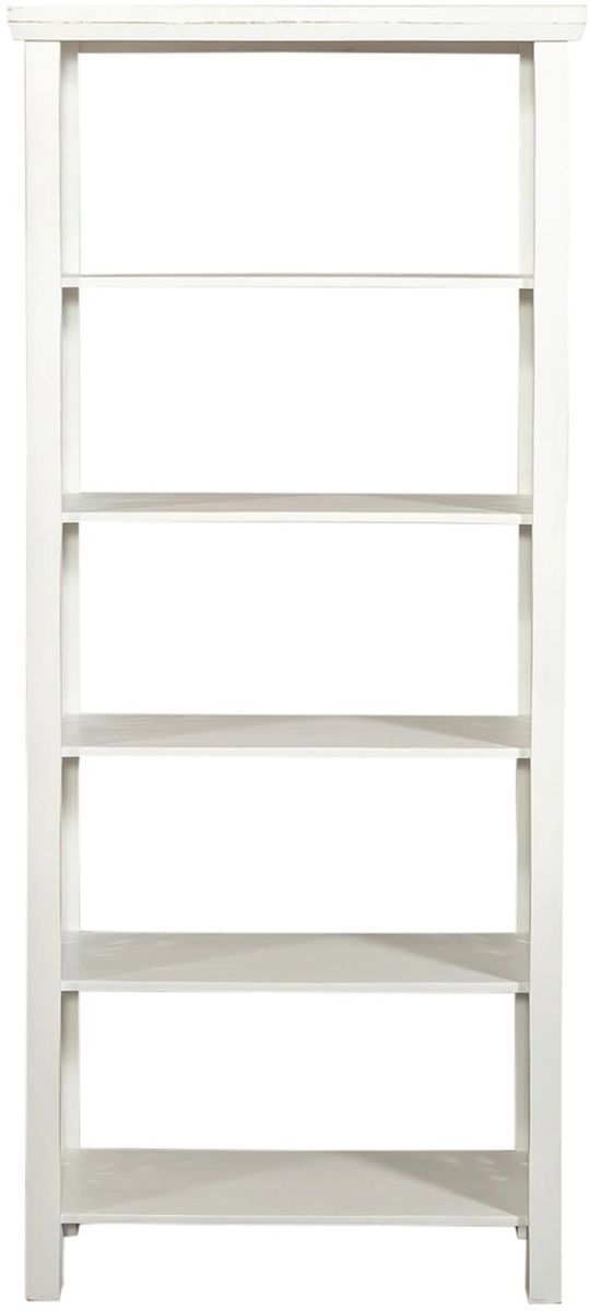 Liberty Furniture Trellis Lane Weathered White 75" Accent Bookcase-2