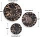 Uttermost® Peonia 3-Piece Golden Dark Bronze Aluminium Indoor-Outdoor Wall Decor Set -4