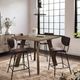 Jofran Inc. Reclamation Brown Square Counter Table-1
