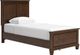 Signature Design by Ashley® Danabrin 4-Piece Brown Twin Panel Bed Set-1