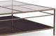 Century® Customizable Details Occasional Hyde Park Antique Brass/London Brown Square Cocktail Table-1