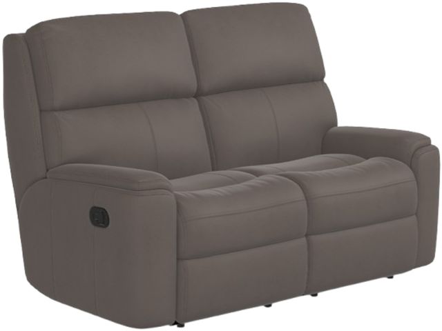 Flexsteel® Rio Dark Stone Manual Reclining Loveseat-0