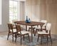 Furniture of America® Uzwil 2-Piece Beige/Walnut Side Chair Set-1