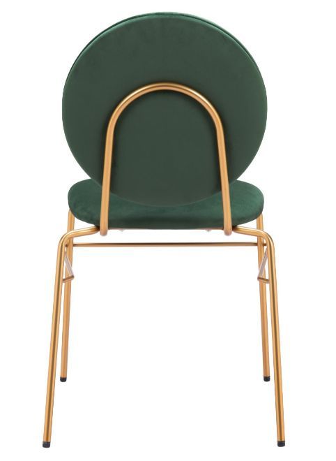 Zuo® Modern Odessa Gold/Green Dining Side Chair-3