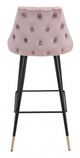 Zuo® Piccolo Pink Bar Chair-3
