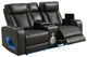 ACME Furniture Taddeo Dark Gray Power Reclining Loveseat with Console-0